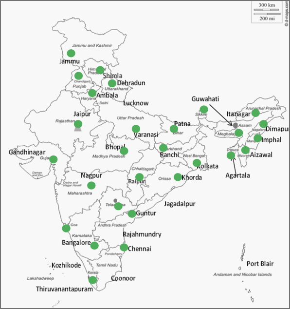 Upcoming NCDC Branches Map